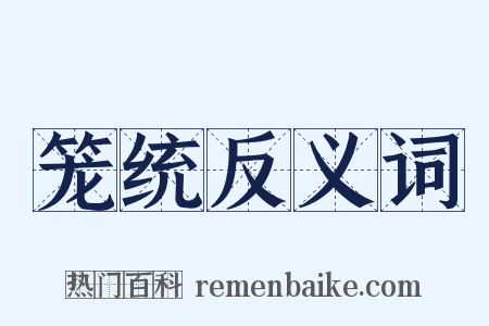 笼统反义词是什么意思的图片